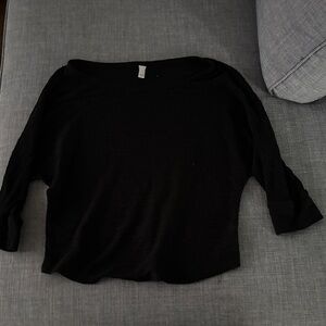 Black Women's Long Sleeve Top